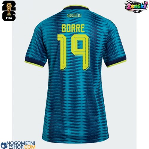 Ženski Nogometni dresi Kolumbija Rafael Santos Borre #19 Gostujoči SP 2026 Kratek Rokav